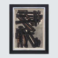 Brou de noix sur carton marouflé sur toile 68 X 50 сm, 1951-23