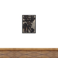 Brou de noix sur carton marouflé sur toile 68 X 50 сm, 1951-23